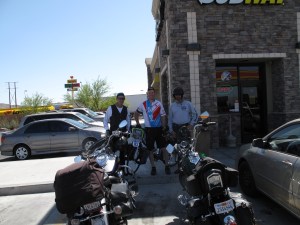My two biker buddies outside of Vegas